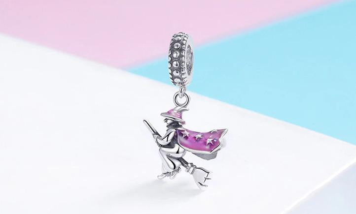Magic Witch Pendant Charm - The Silver Goose